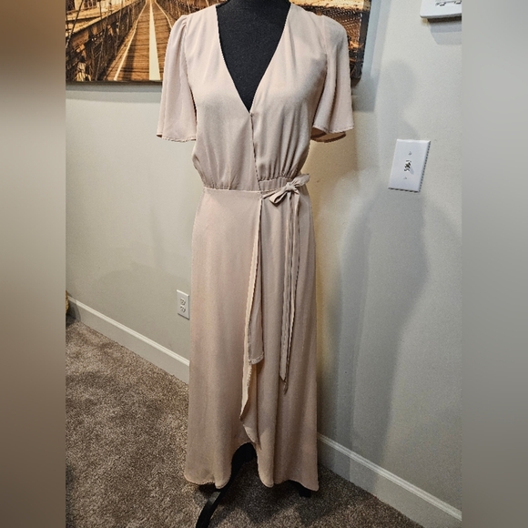 Show Me Your Mumu X-Small Wrap Dress - Elegant Blush - Picture 9 of 9